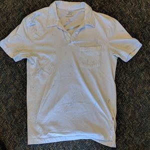 Medium blue patterned shirt